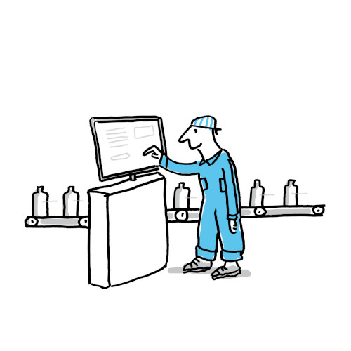 Operator transportband worden